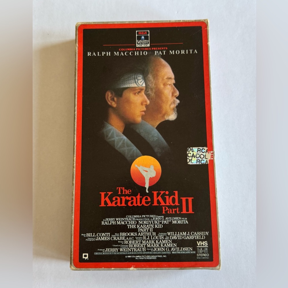 The Karate Kid Part II / VHS 1986 / Sideload Ralph Macchio / Vintage VHS Movie